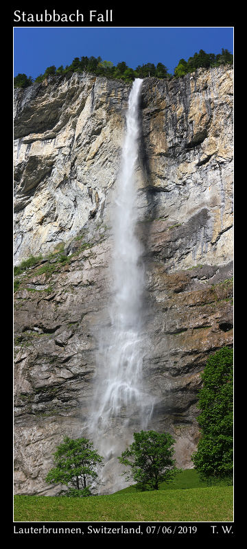Staubbach Fall, Lauterbrunnen, BE, Switzerland
