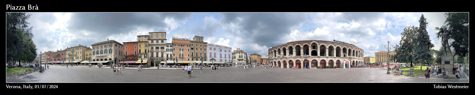 Piazza Brà, Verona, Italy