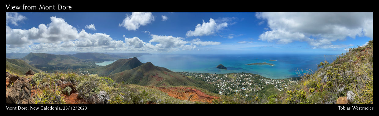 View from Mont Dore, New Caledonia